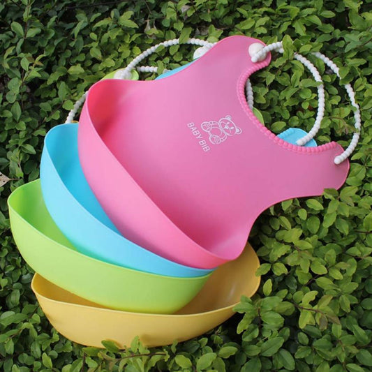 Baby Bibs & Burp Clothes silicone Waterproof Feeding