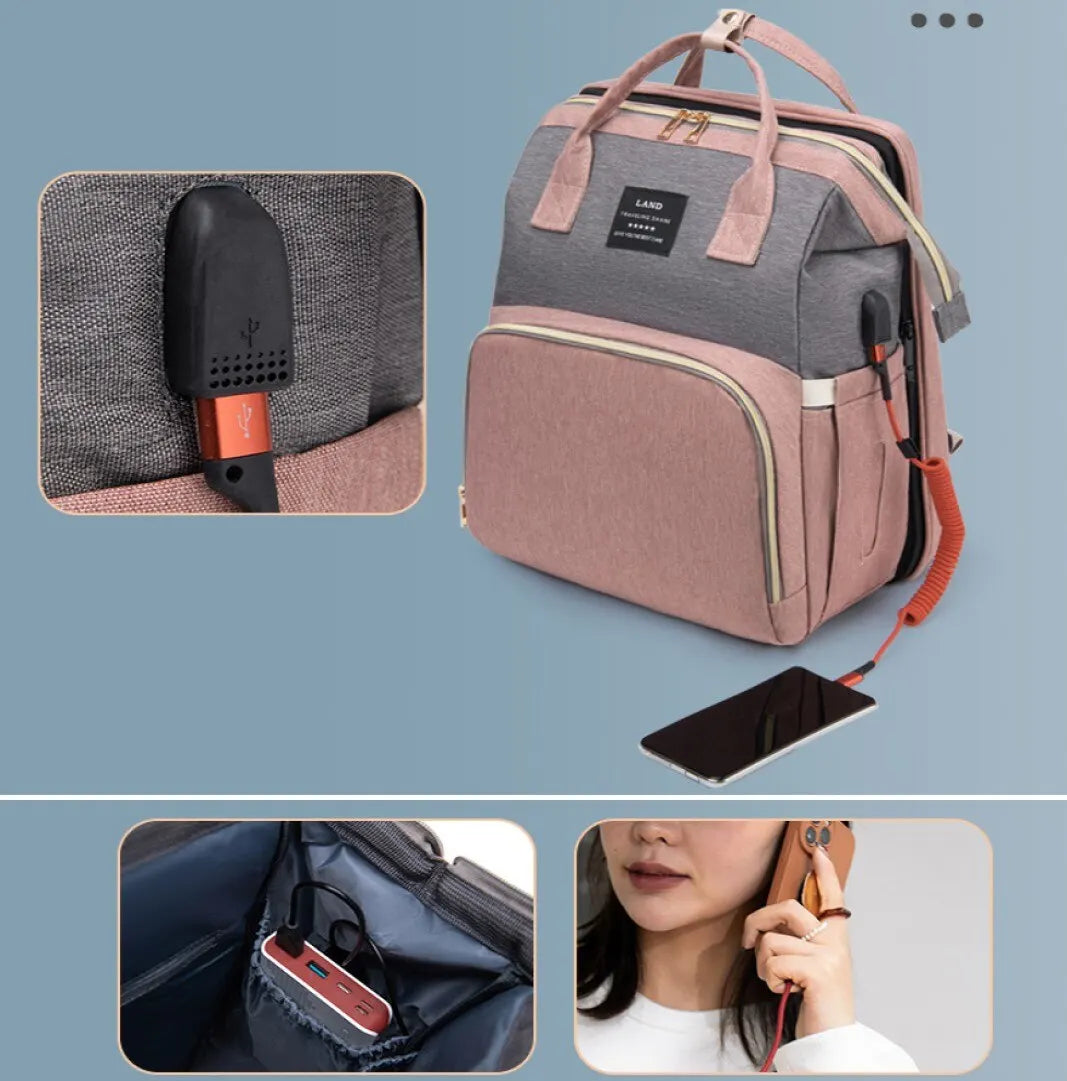 USB Charging Port Stroller Hanging Bag