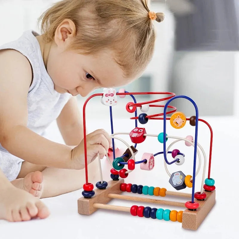 Wooden Roller Coaster Puzzle Toy