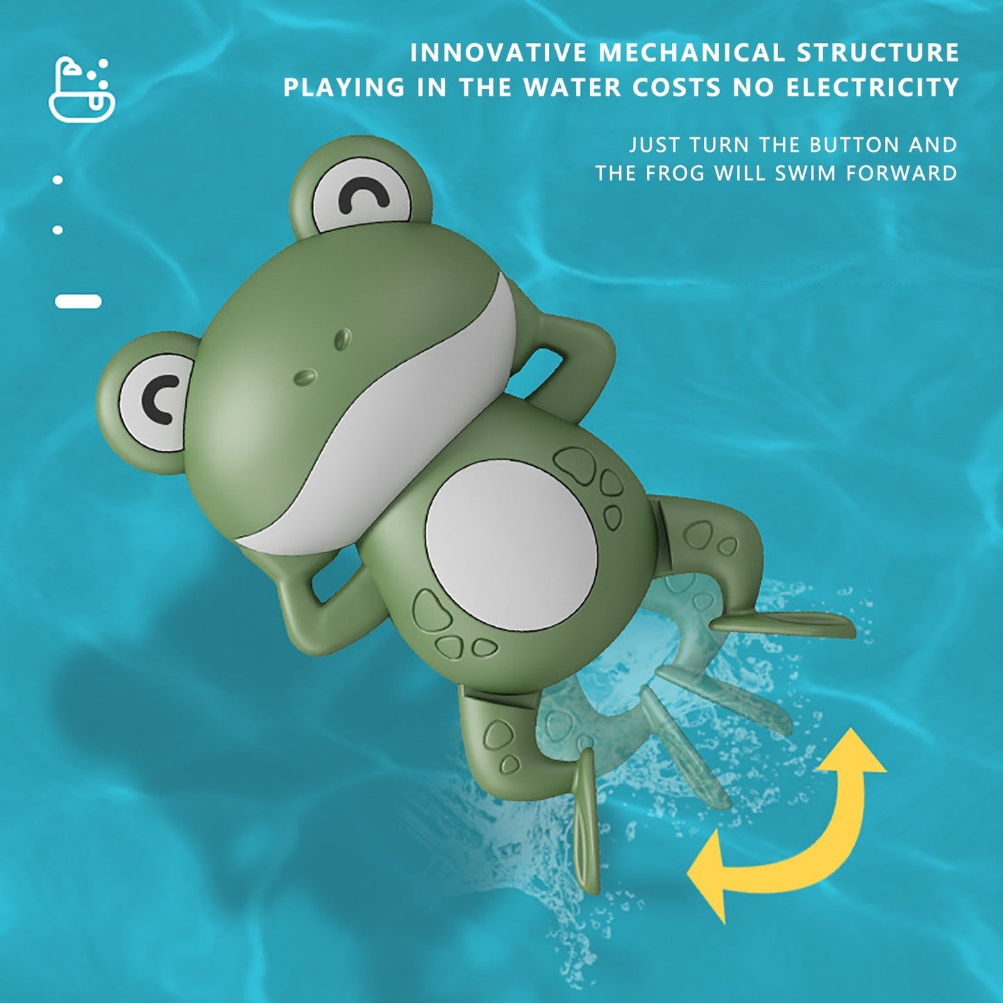 Floating Little Frog Bath Toy For Baby Bathroom