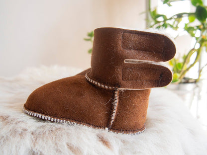 Baby Brown Sheepskin Boots.